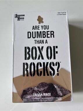 Are You Dumber Than A Box Of Rocks? Trivia Race Game - University Games